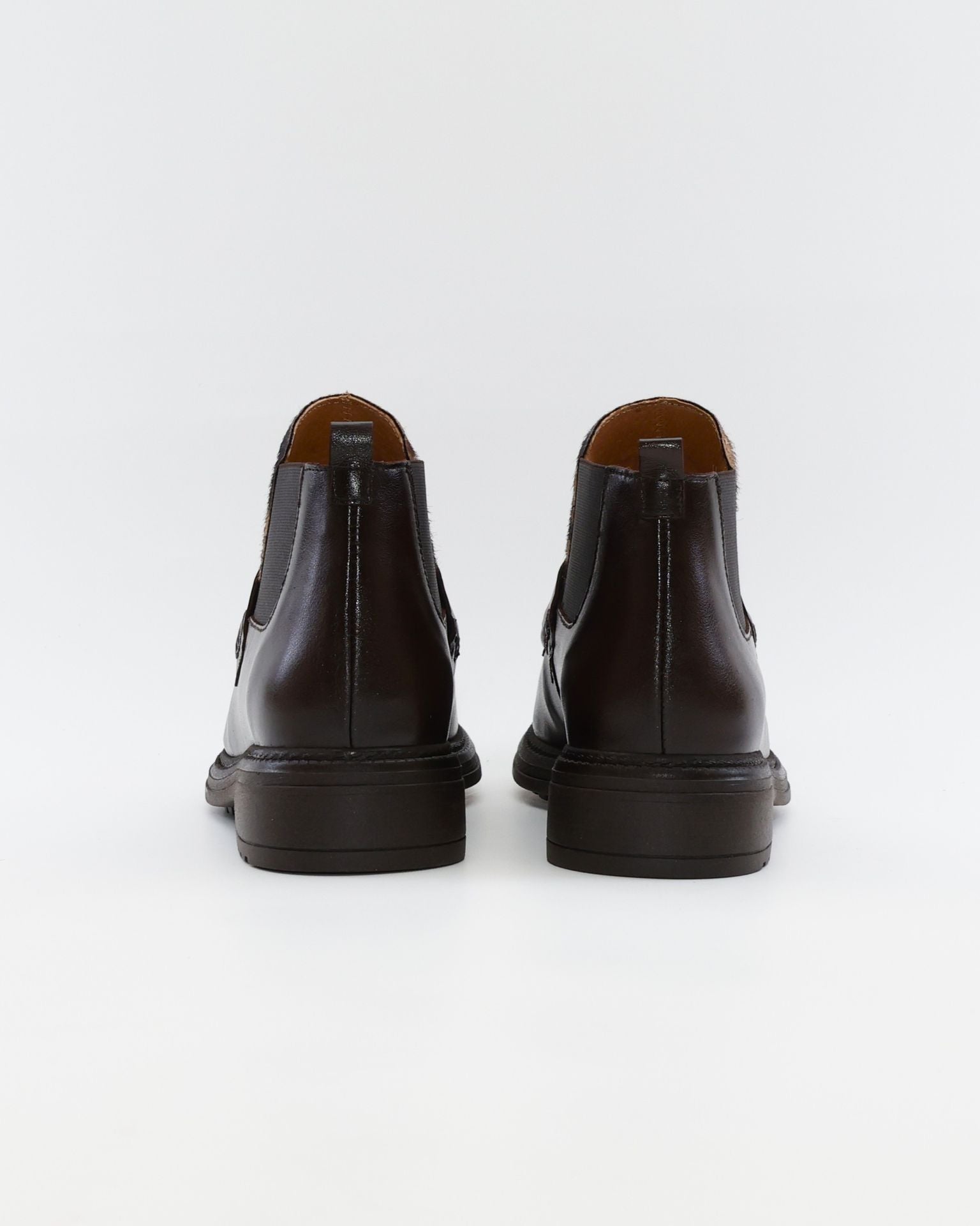 BOTIN CHELSEA MUJER PIEL MARRON CON ANIMAL PRINT LACOMBA BASIL
