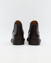 BOTIN CHELSEA MUJER PIEL MARRON CON ANIMAL PRINT LACOMBA BASIL