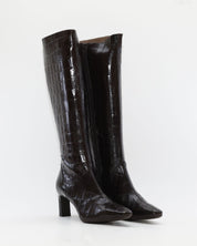 BOTA ALTA MUJER PIEL COCO MARRÓN CHOCOLATE WONDERS M-6305 MISOURI TESTA