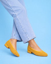 MERCEDITAS DE PIEL COLOR AMARILLO LACOMBA AMARILLYS