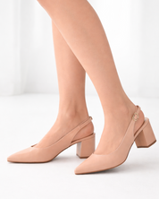 ZAPATO VESTIR SALON DESTALONADO COLOR NUDE PATRICIA MILLER 5532F
