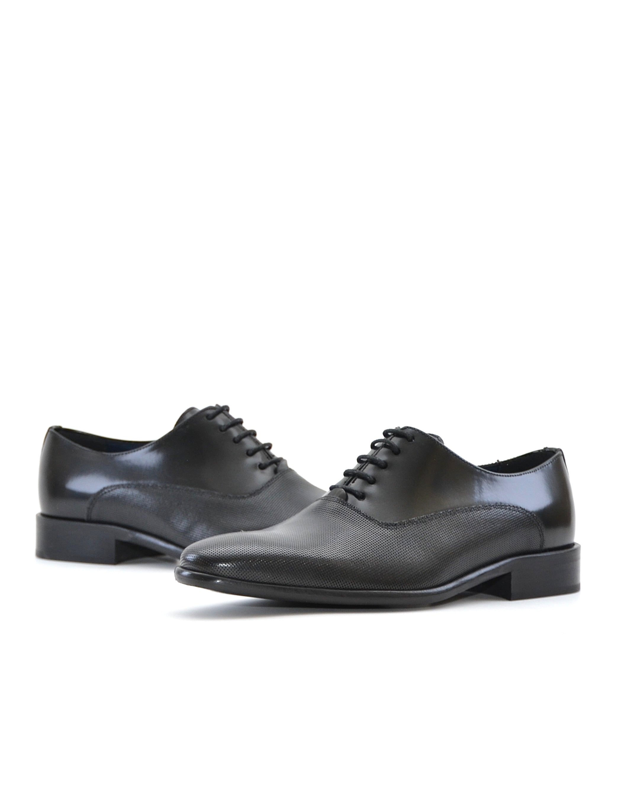 ZAPATO HOMBRE OXFORD FLORENTIC NEGRO MICROPERFORADO