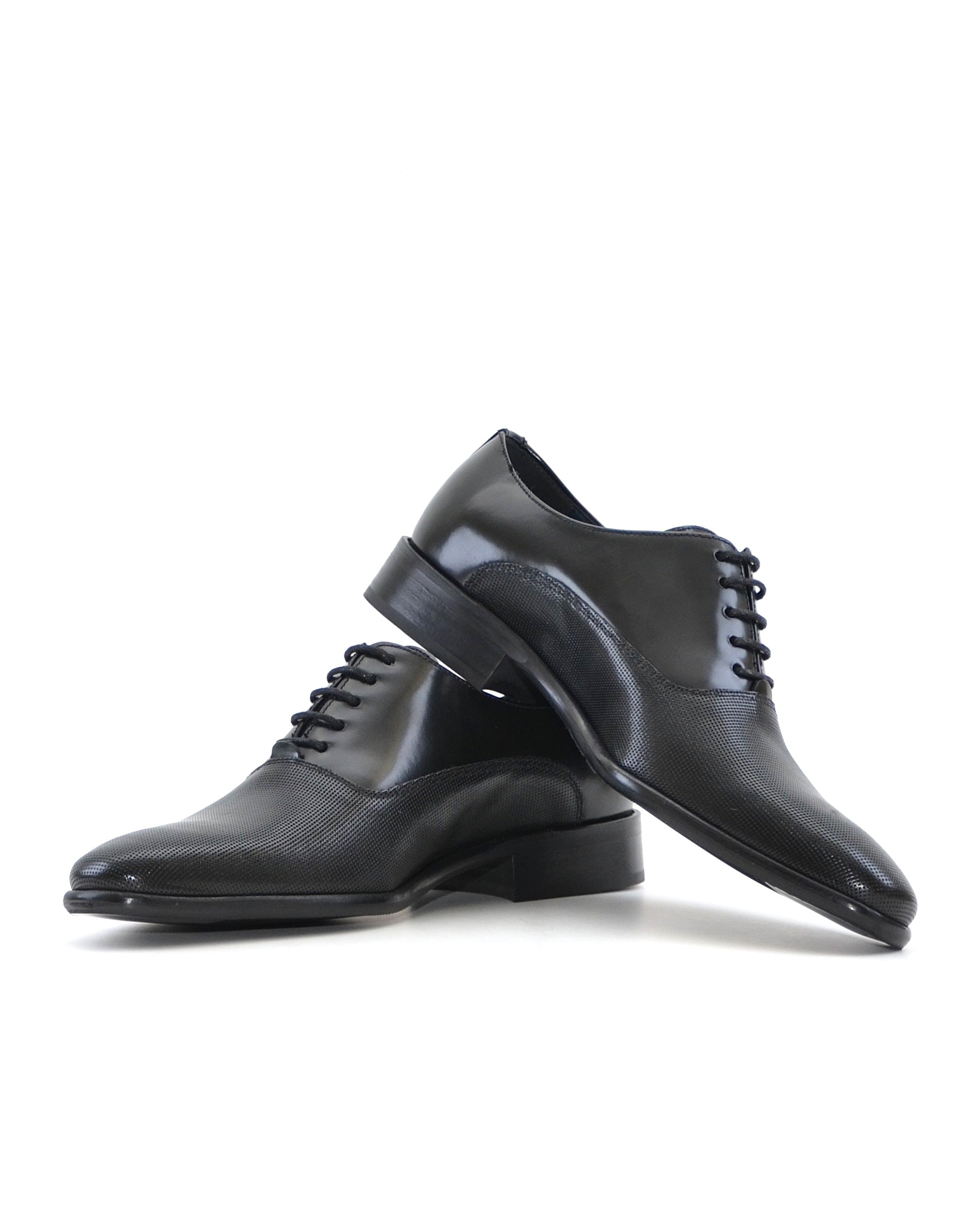 ZAPATO HOMBRE OXFORD FLORENTIC NEGRO MICROPERFORADO