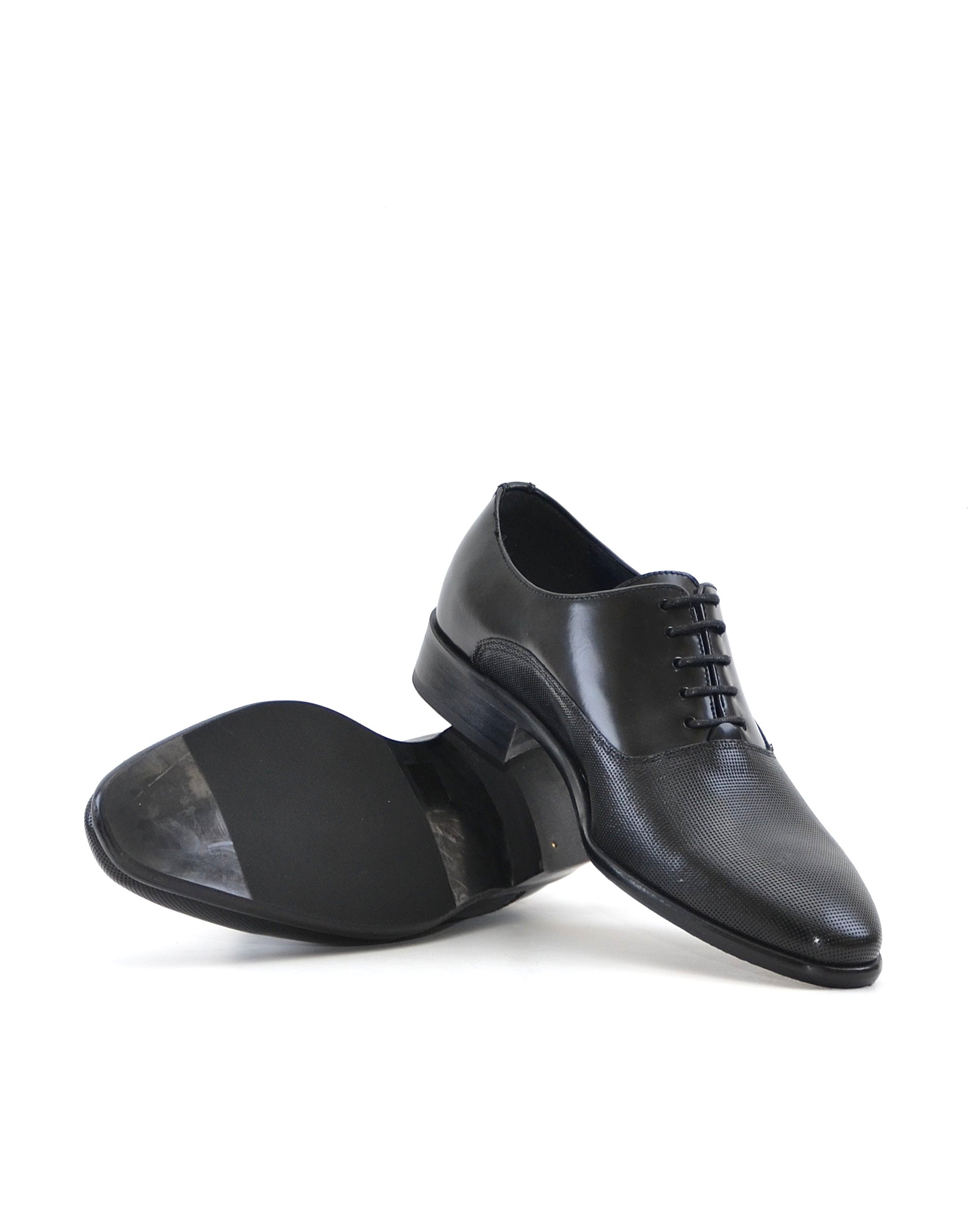ZAPATO HOMBRE OXFORD FLORENTIC NEGRO MICROPERFORADO