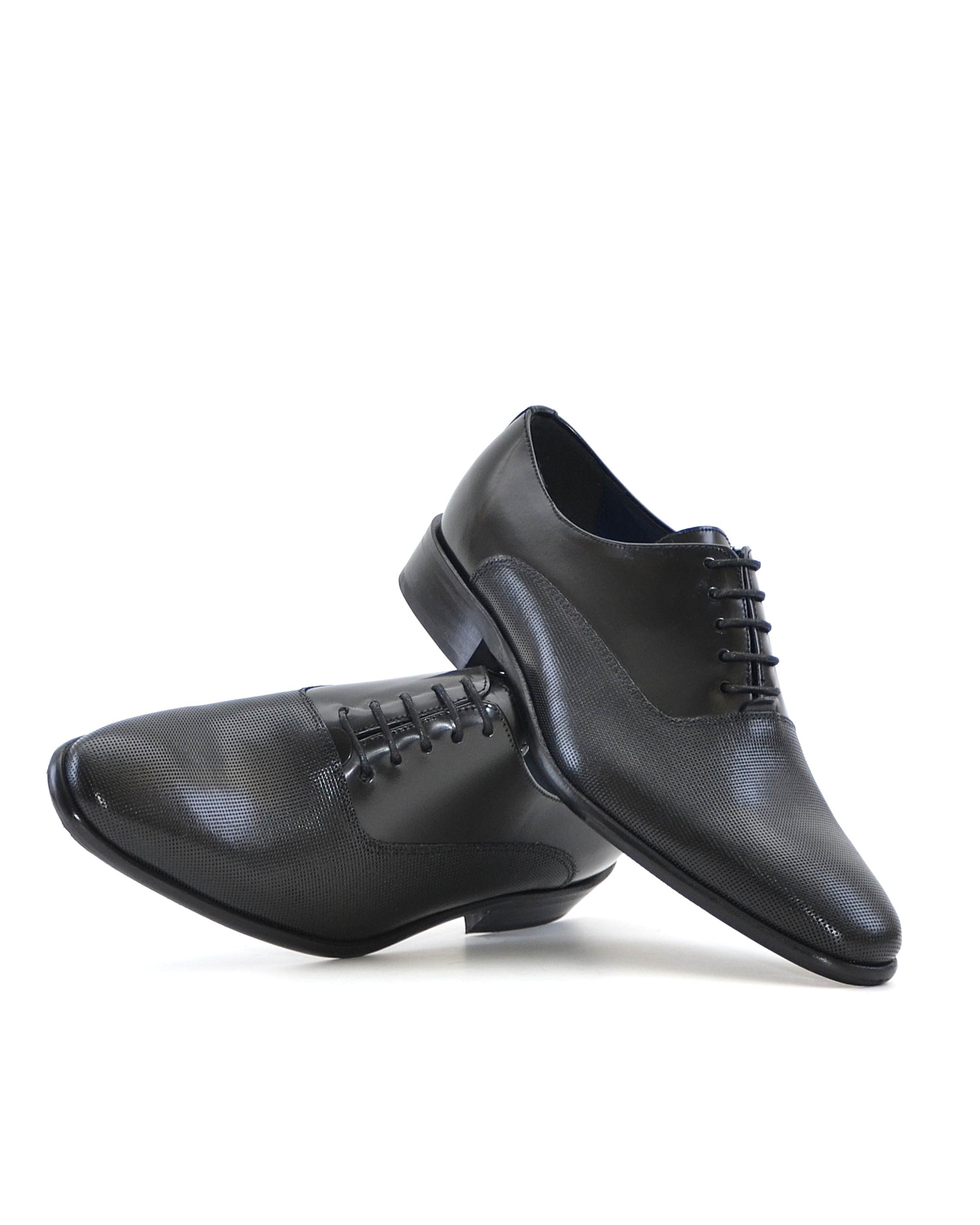 ZAPATO HOMBRE OXFORD FLORENTIC NEGRO MICROPERFORADO
