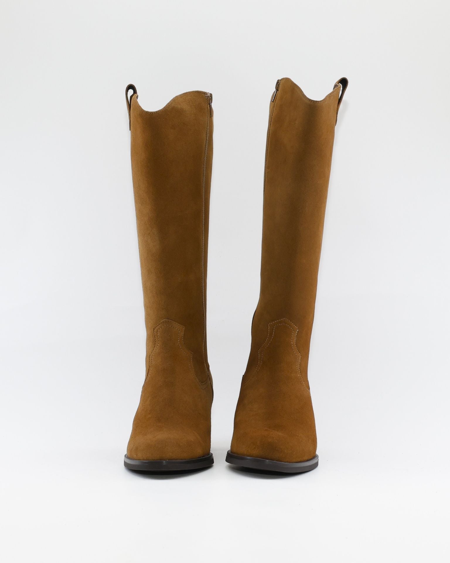 BOTA ALTA MUJER ANCHO ESPECIAL DE GEMELO ANCHO PIESANTO 235461 XL SERRAJE CUERO