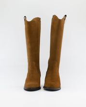 BOTA ALTA MUJER ANCHO ESPECIAL DE GEMELO ANCHO PIESANTO 235461 XL SERRAJE CUERO