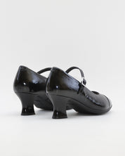 ZAPATO SALON MUJER CON PULSERA CHAROL NEGRO PLANTILLA EXTRAIBLE PITILLOS 11683