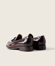 ZAPATO HOMBRE BORLAS TASSEL FLORENTIC MARRON SUELA DE CUERO