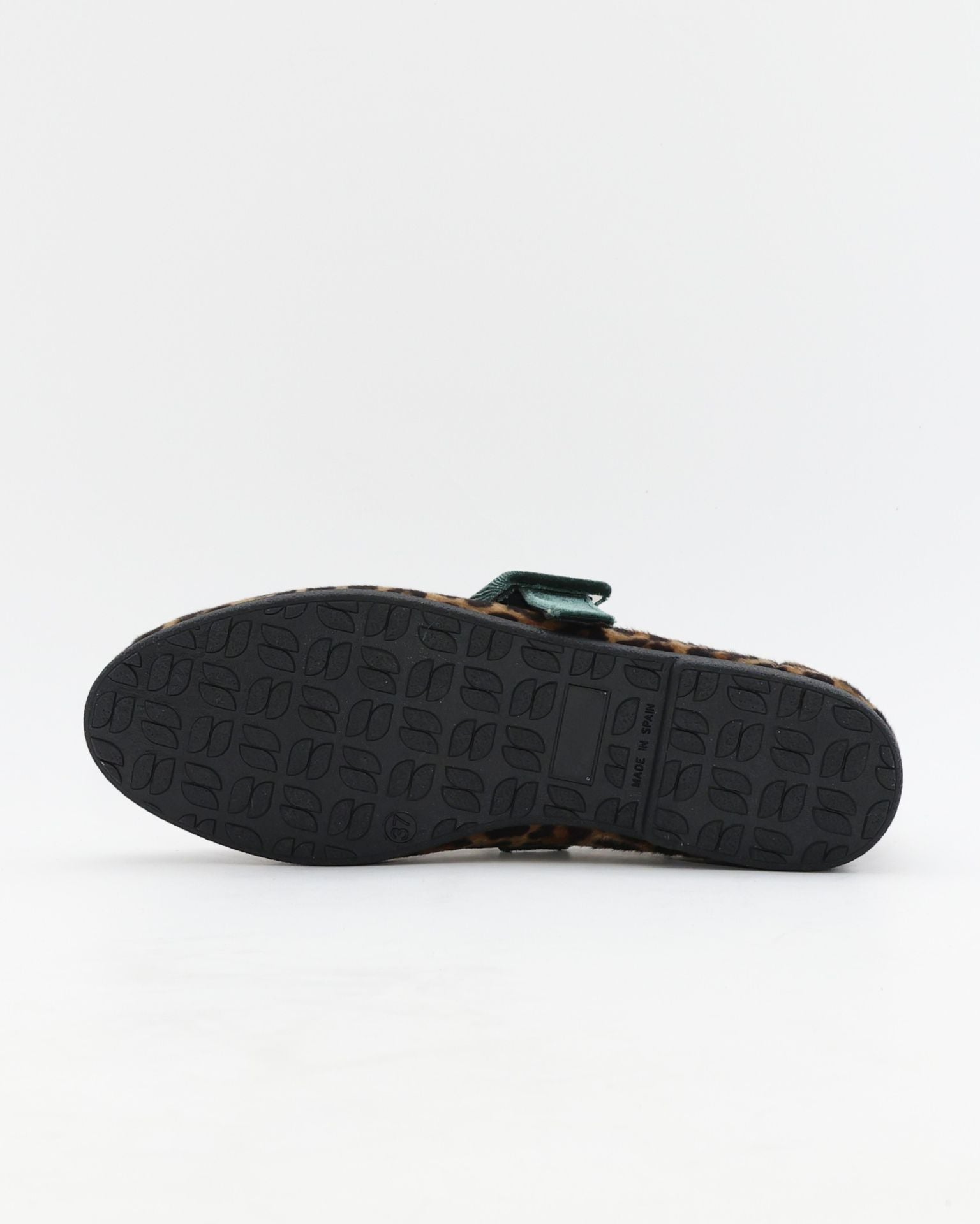 BAILARINAS DE TERCIOPELO LEOPARDO CON VERDE RANIA 25