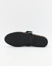 BAILARINAS DE TERCIOPELO LEOPARDO CON VERDE RANIA 25