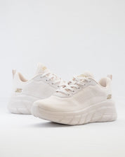 SNEAKERS MUJER SKECHERS 117385 OFWT BLANCO CORDONES BOBS SPORT