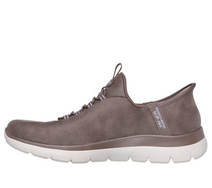 SNEAKERS MUJER SKECHERS TAUPE 150254 BRN SLIP-INS