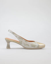 ZAPATO DE VESTIR MUJER DORADO TACON BAJO DESIREE MACA 8 ORO