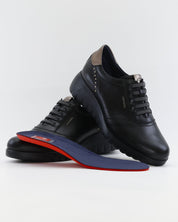 ZAPATO DE CORTE DEPORTIVO CUÑA MUJER ELÁSTICOS FLUCHOS LIVE F2096 NEGRO
