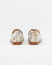 ZAPATO MOCASIN MUJER PLANO ESTAMPADO FLORAL CAYETANO 17202 SAND
