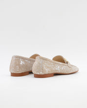 ZAPATO MOCASIN MUJER PLANO ESTAMPADO TAUPE CAYETANO 17186