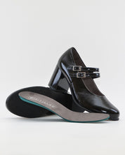 ZAPATO SALON MUJER CON PULSERA CHAROL NEGRO PITILLOS 11651