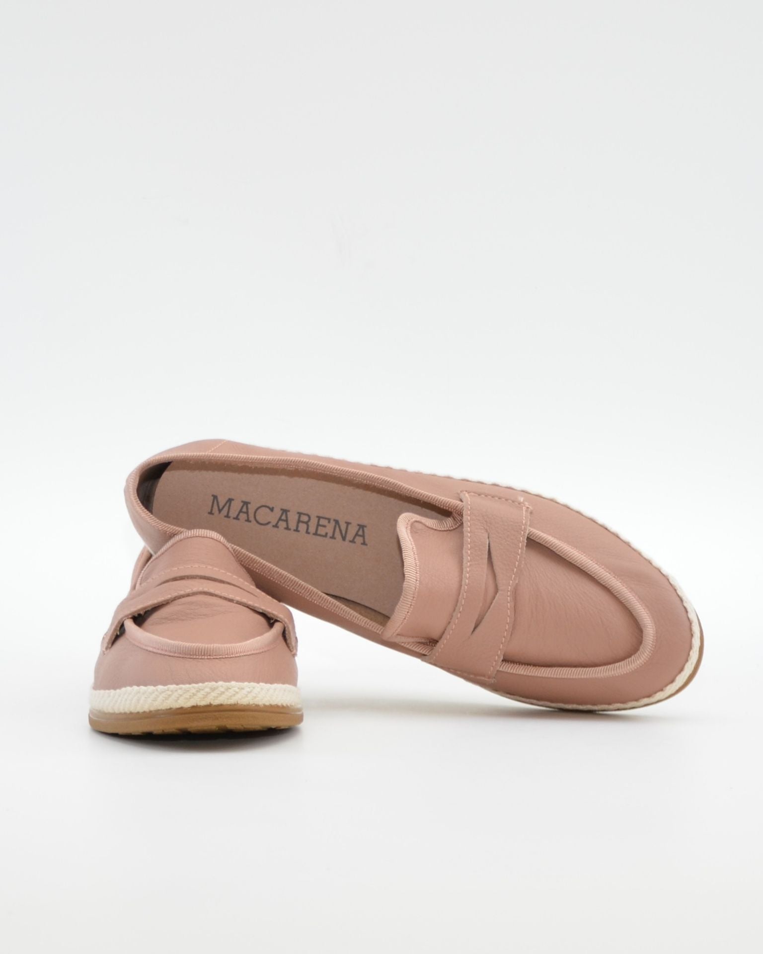 MOCASINES EN PIEL COLOR MAQUILLAJE MACARENA RANIA 85