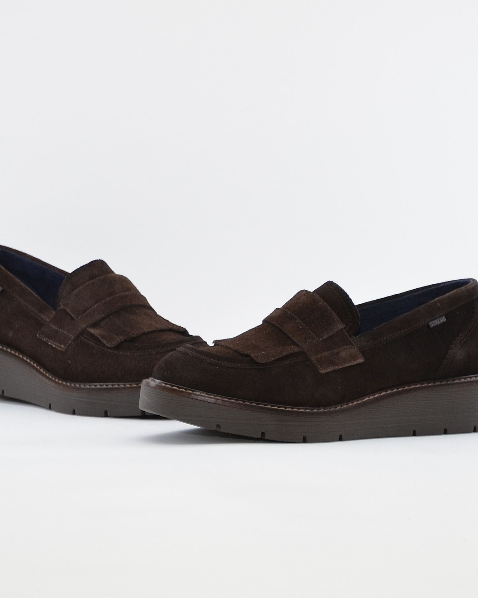 ZAPATO MOCASIN MUJER FLECHOS SERRAJE MARRÓN CHOCOLATE DORKING by FLUCHOS D9782 ÉBANO