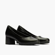 ZAPATO SALON NEGRO TACON BAJO 101