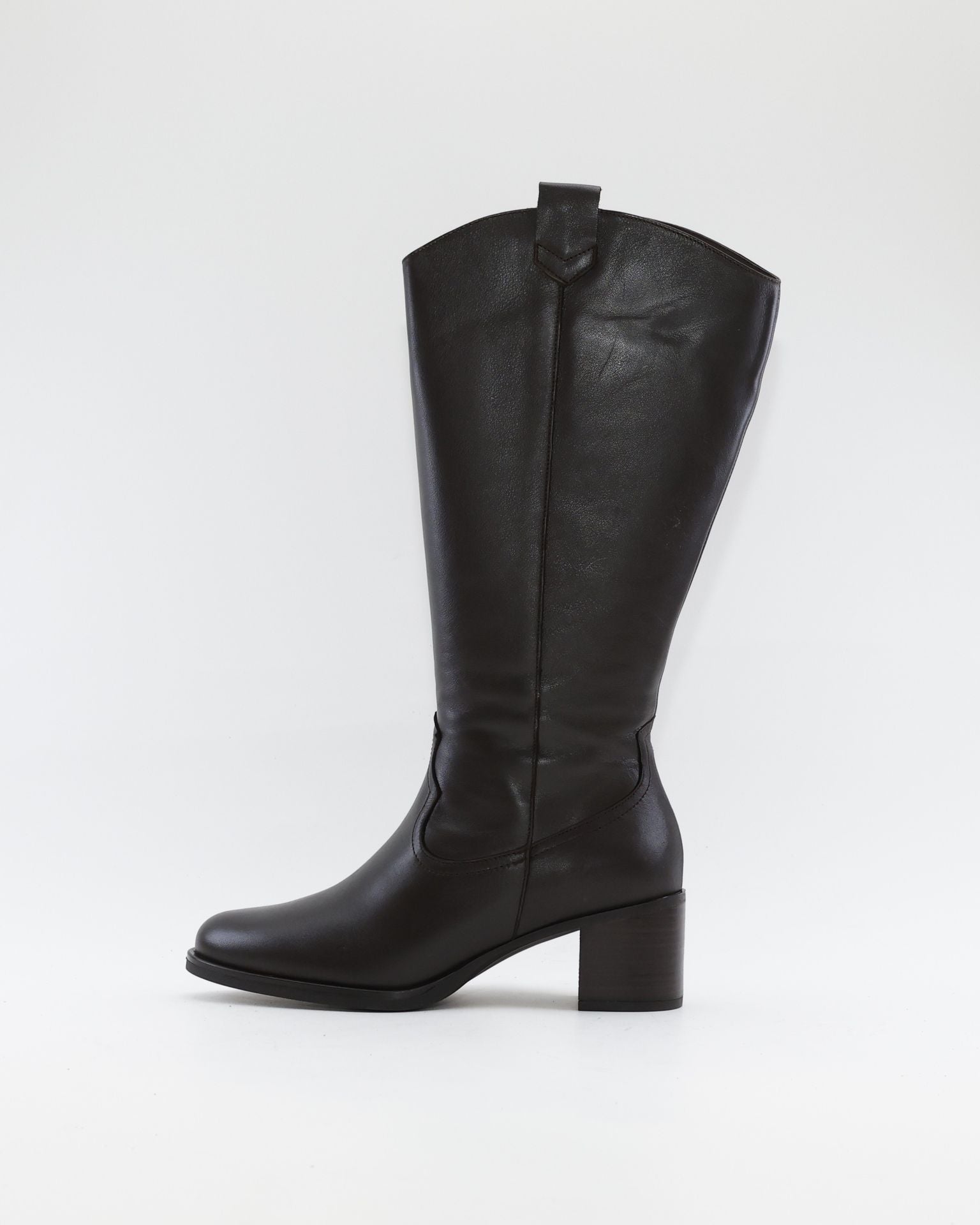 BOTA ALTA MUJER ANCHO ESPECIAL DE GEMELO ANCHO PIESANTO 235461 XL NATUR CAOBA