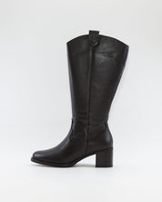 BOTA ALTA MUJER ANCHO ESPECIAL DE GEMELO ANCHO PIESANTO 235461 XL NATUR CAOBA