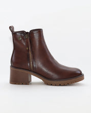 BOTIN MUJER TACON ANCHO COLOR MARRÓN XTI 14608502