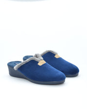 ZAPATILLAS DE CASA MUJER ANCHO ESPECIAL AZUL MARINO