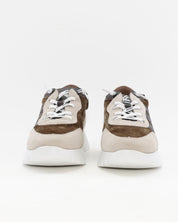 ZAPATO DE CORTE DEPORTIVO WONDERS A-24111 CONBINADO TAUPE MARRON
