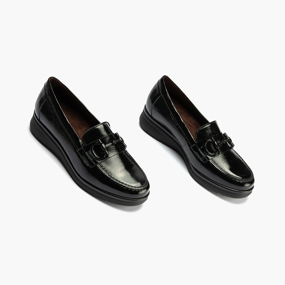 MOCASIN CHAROL ANCHO ESPECIAL NEGRO 10701