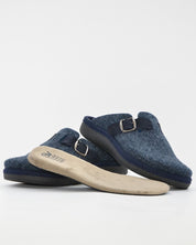 ZAPATILLAS DE CASA HOMBRE CON HEBILLA SALVI 41L-000 ELFO MARINO