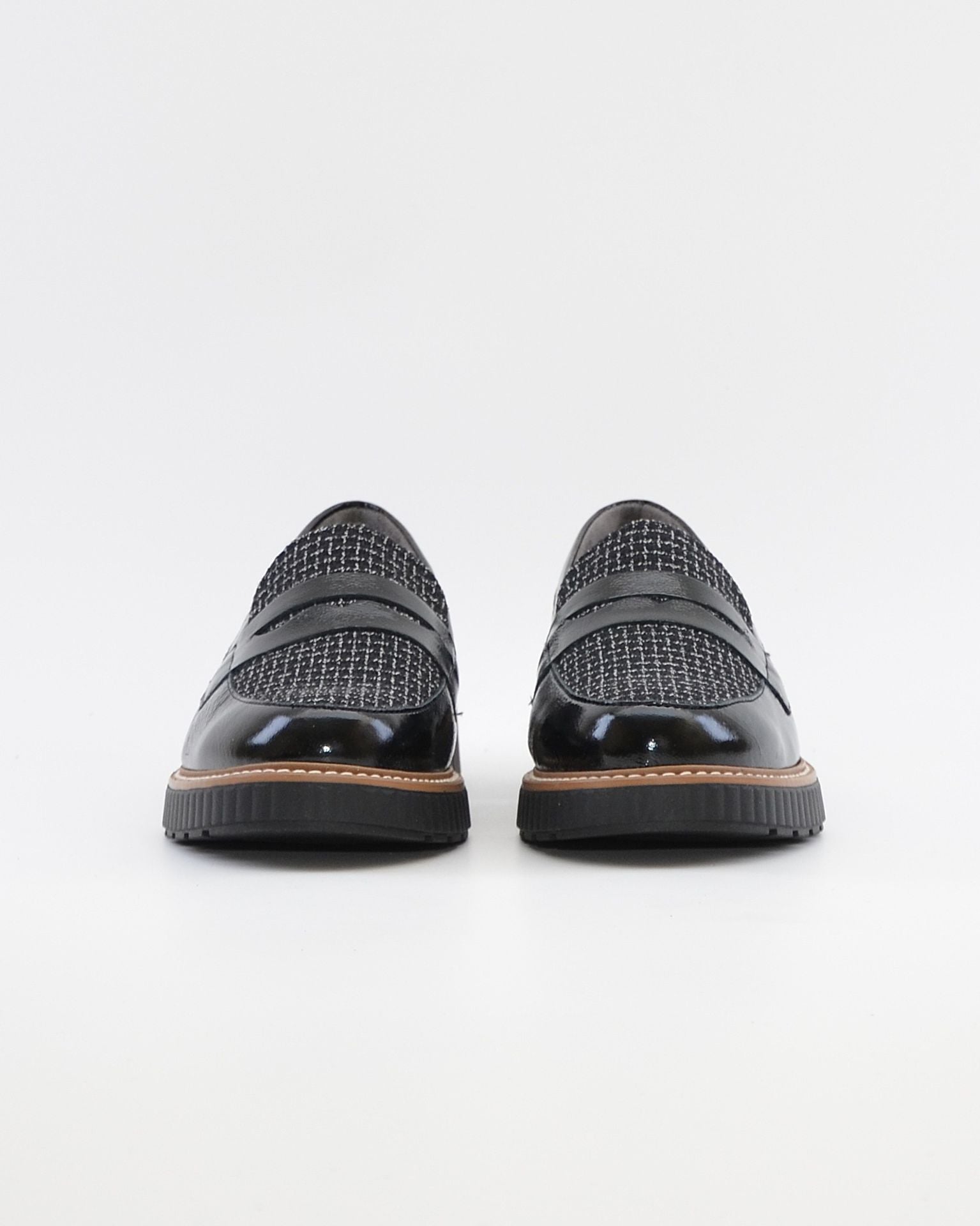 ZAPATO MOCASIN MUJER PITILLOS 11554 NEGRO PLANTILLA EXTRAIBLE