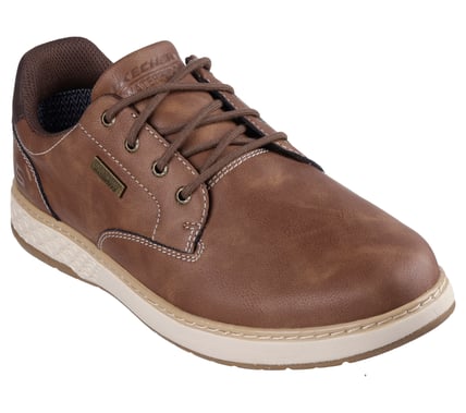 ZAPATO HOMBRE SKECHERS MARRON 205234 BRN WATERPROOF