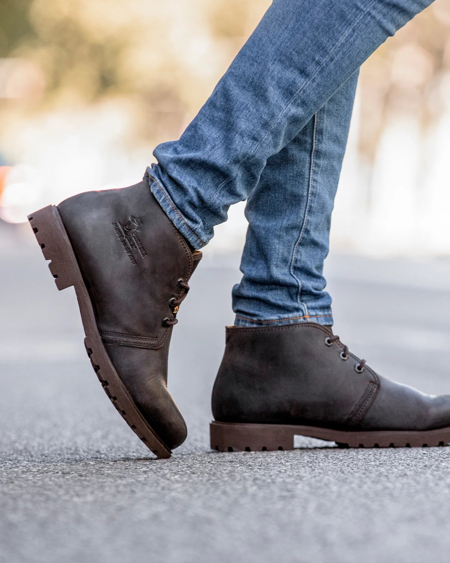 BOTA HOMBRE PANAMA JACK BAJA GRASS MARRON BROWN