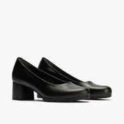 ZAPATO SALON NEGRO TACON BAJO 101