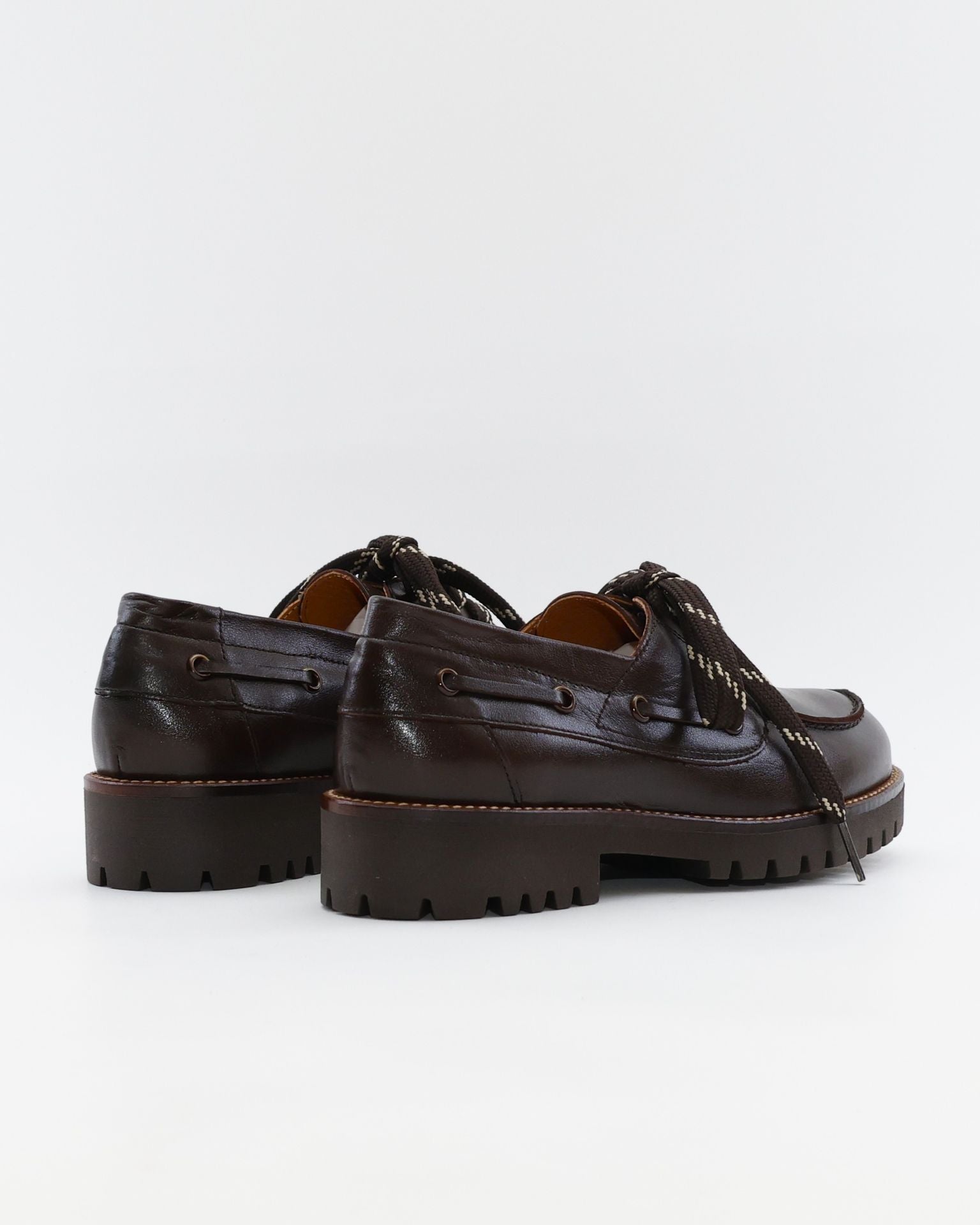 NAUTICO MUJER PIEL MARRON LACOMBA MINT