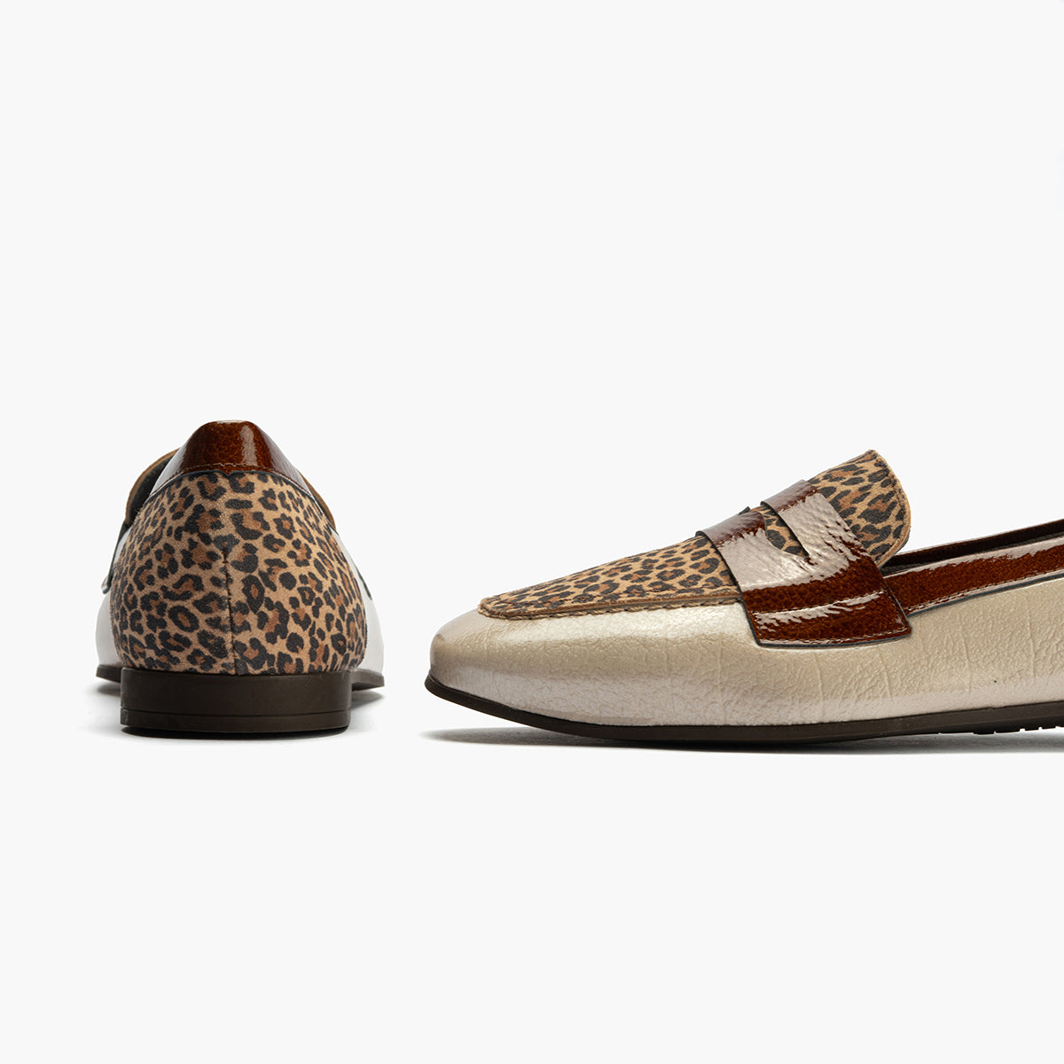 MOCASIN PLANO BEIG ANIMAL PRINT 10870
