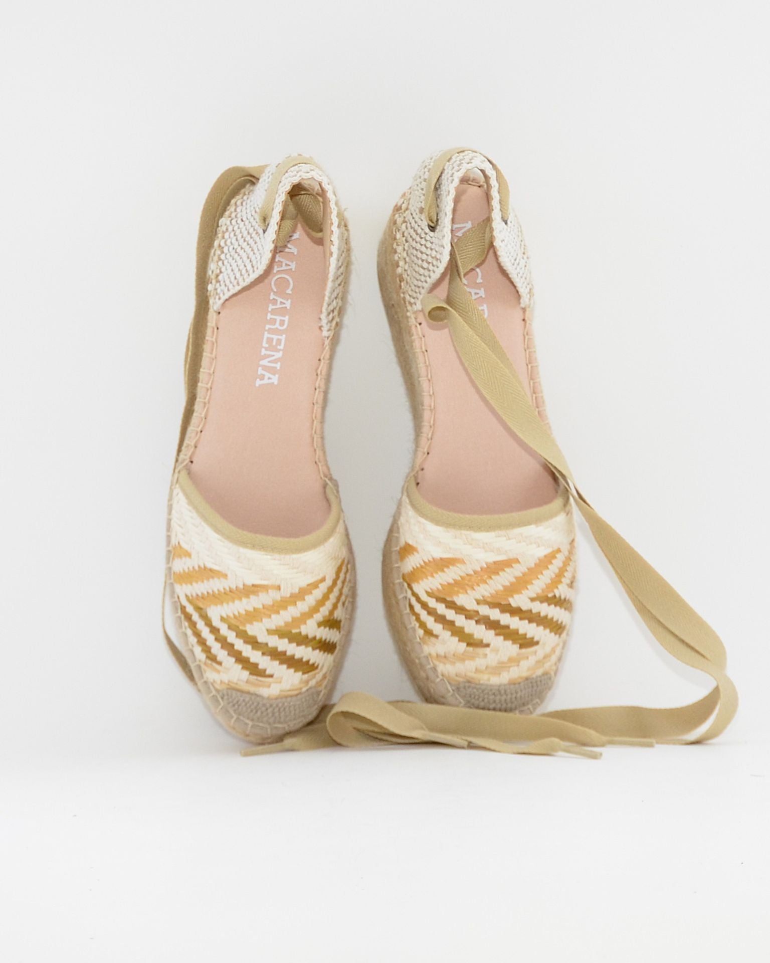 ALPARGATAS DE CUÑA TEJIDO MULTI BEIGE MACARENA JAVA 64