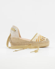 ALPARGATAS DE CUÑA TEJIDO MULTI BEIGE MACARENA JAVA 64