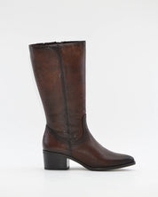BOTA MUJER COWBOY PIEL MARRÓN PITON KAOLA 3058