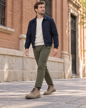 BOTA CORDON HOMBRE SERRAJE TAUPE CON CORDONES FLUCHOS BUGGY F2325 MARMOTA