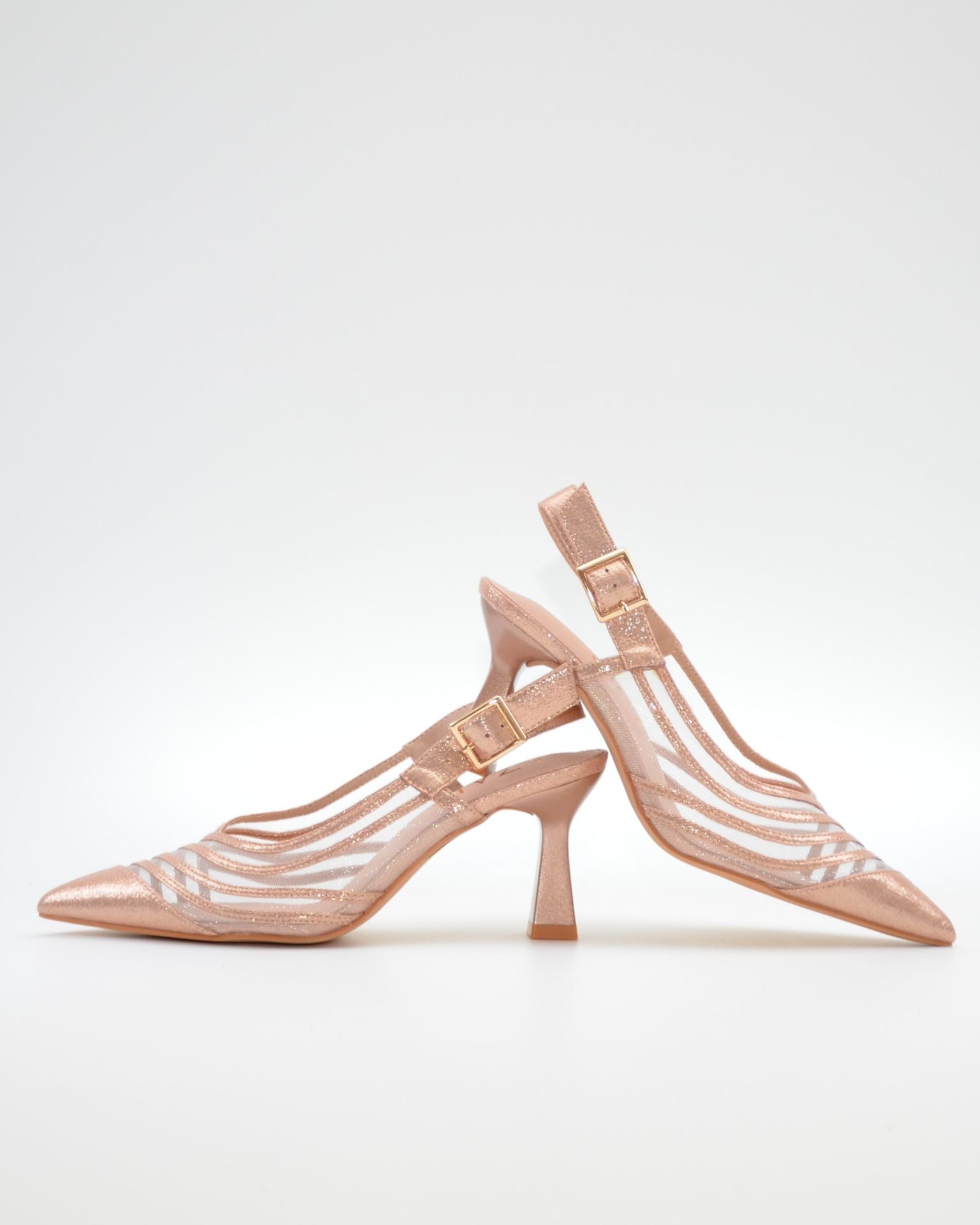 ZAPATO FIESTA MUJER DESTALONADO COLOR ROSA AZAREY 613K997