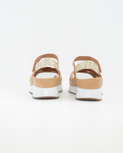 SANDALIA TRENZADA PLANTILLA EXTRAIBLE MUJER  ANCHO ESPECIAL COLOR MULTI MIEL PIE SANTO 260425