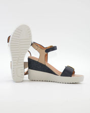 SANDALIA CUÑA MUJER STONEFLY ADORNO HEBILLA COMBI MARINO BLANCO 222301 EGC
