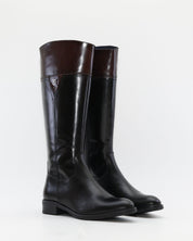 BOTA ALTA MUJER PLANA COLOR NEGRO MARRÓN BURDEOS DORKING by FLUCHOS D9827