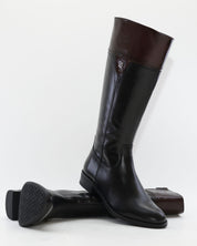 BOTA ALTA MUJER PLANA COLOR NEGRO MARRÓN BURDEOS DORKING by FLUCHOS D9827