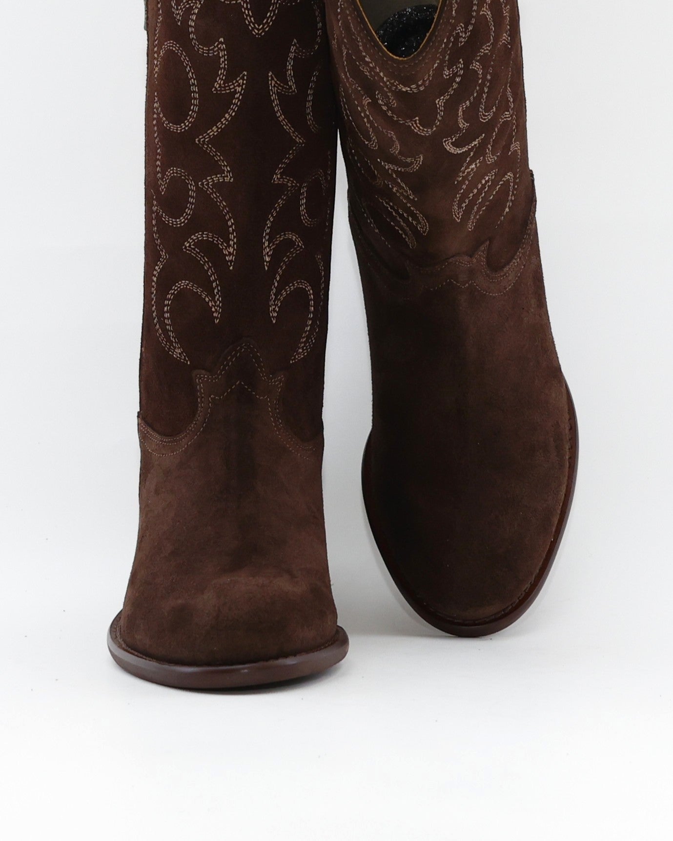 BOTA COWBOY MUJER DAKOTA DKT 112 VISON MARRON SUELA DE GOMA