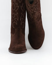 BOTA COWBOY MUJER DAKOTA DKT 112 VISON MARRON SUELA DE GOMA