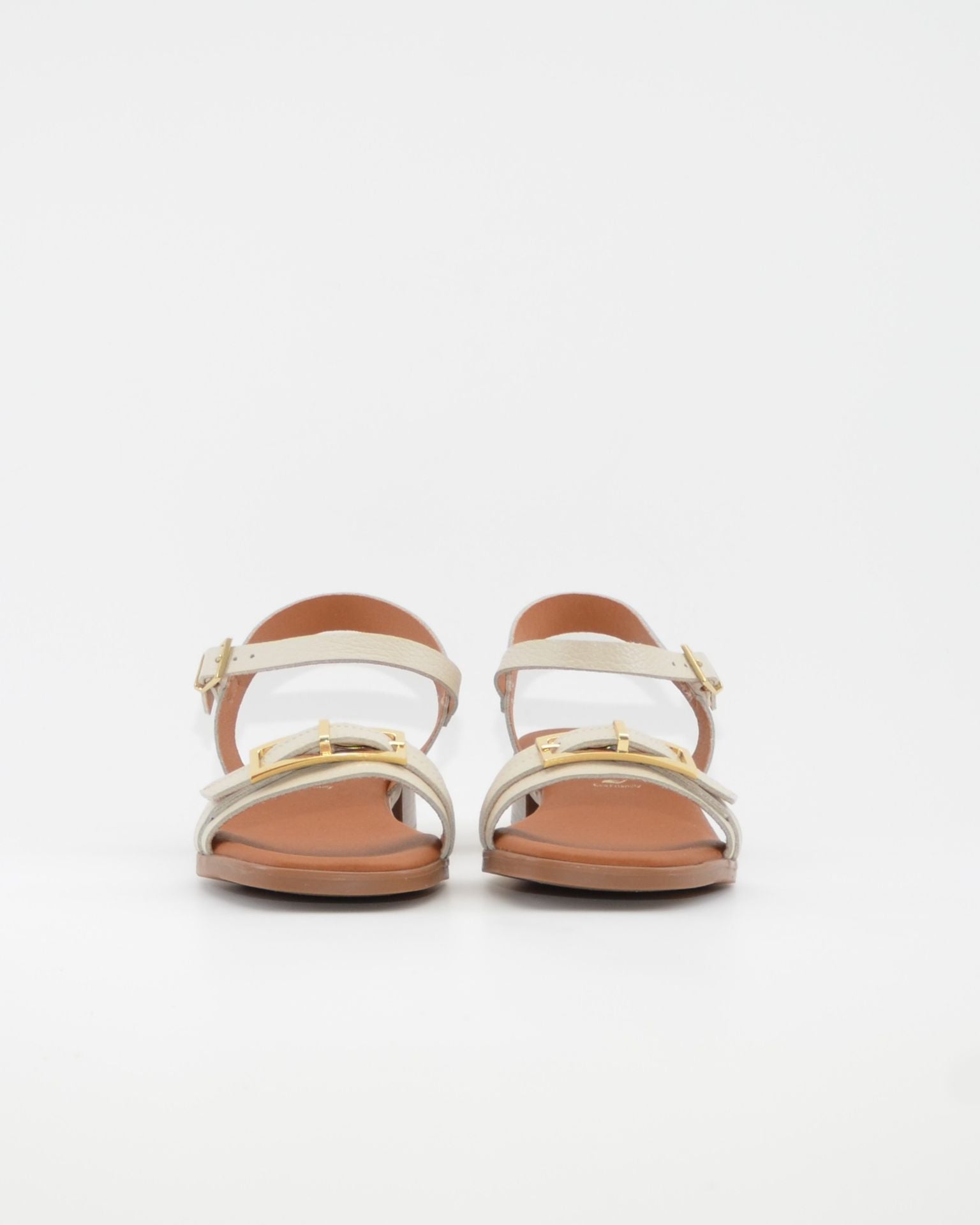 SANDALIA MUJER NAPA HIELO TACON BAJO PLANTA DE GEL OH MY SANDALS 5993